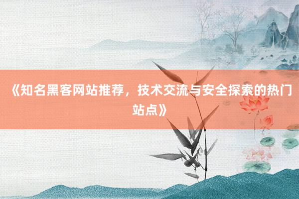 《知名黑客网站推荐，技术交流与安全探索的热门站点》